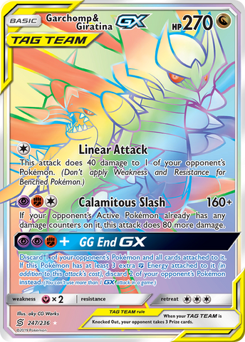 Garchomp & Giratina GX (247/236) [Sun & Moon: Unified Minds] - Comfy Hobbies