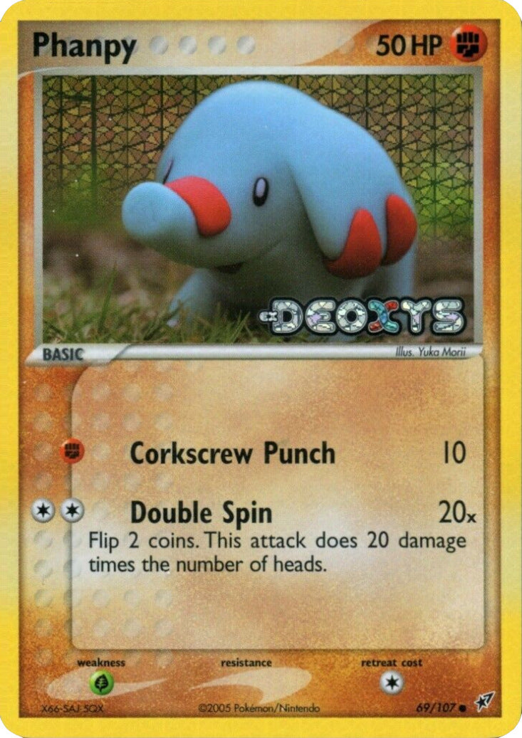 Phanpy (69/107) (Stamped) [EX: Deoxys] - Comfy Hobbies
