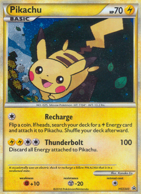 Pikachu (HGSS03) [HeartGold & SoulSilver: Black Star Promos] - Comfy Hobbies