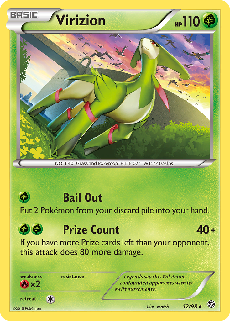 Virizion (12/98) [XY: Ancient Origins] - Comfy Hobbies