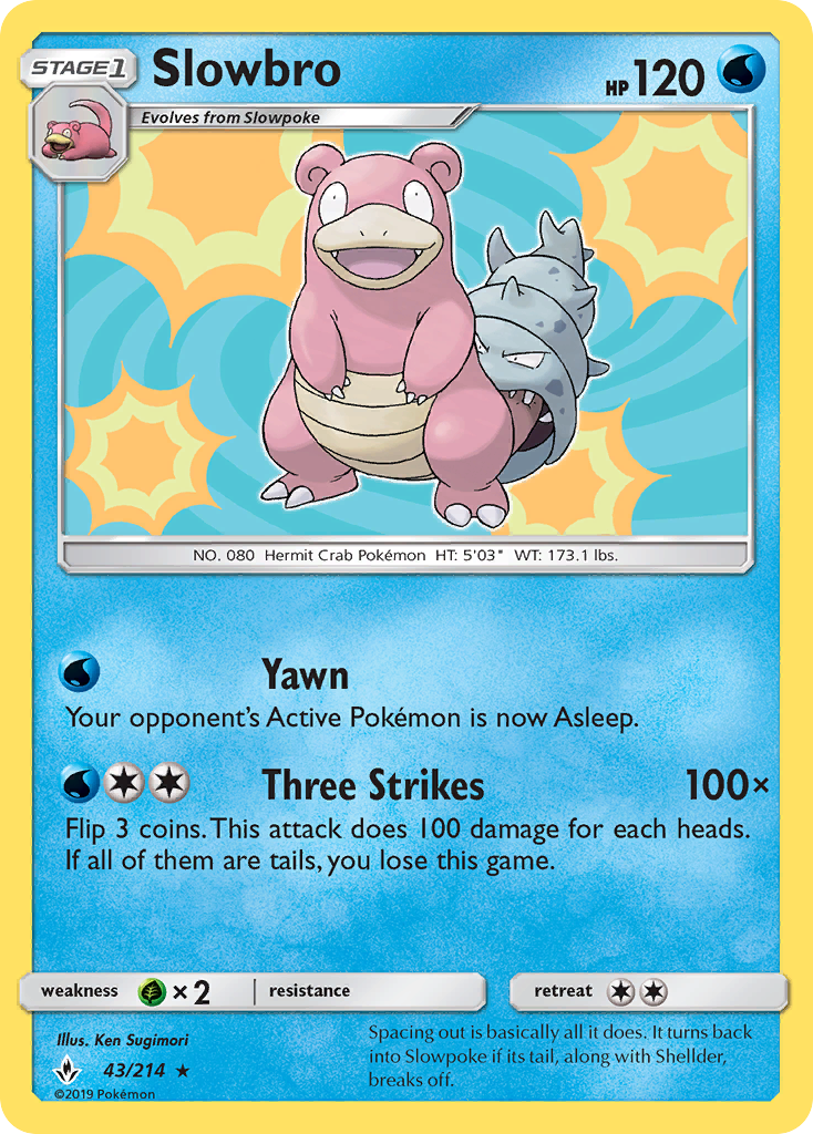 Slowbro (43/214) [Sun & Moon: Unbroken Bonds] - Comfy Hobbies