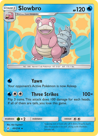 Slowbro (43/214) [Sun & Moon: Unbroken Bonds] - Comfy Hobbies