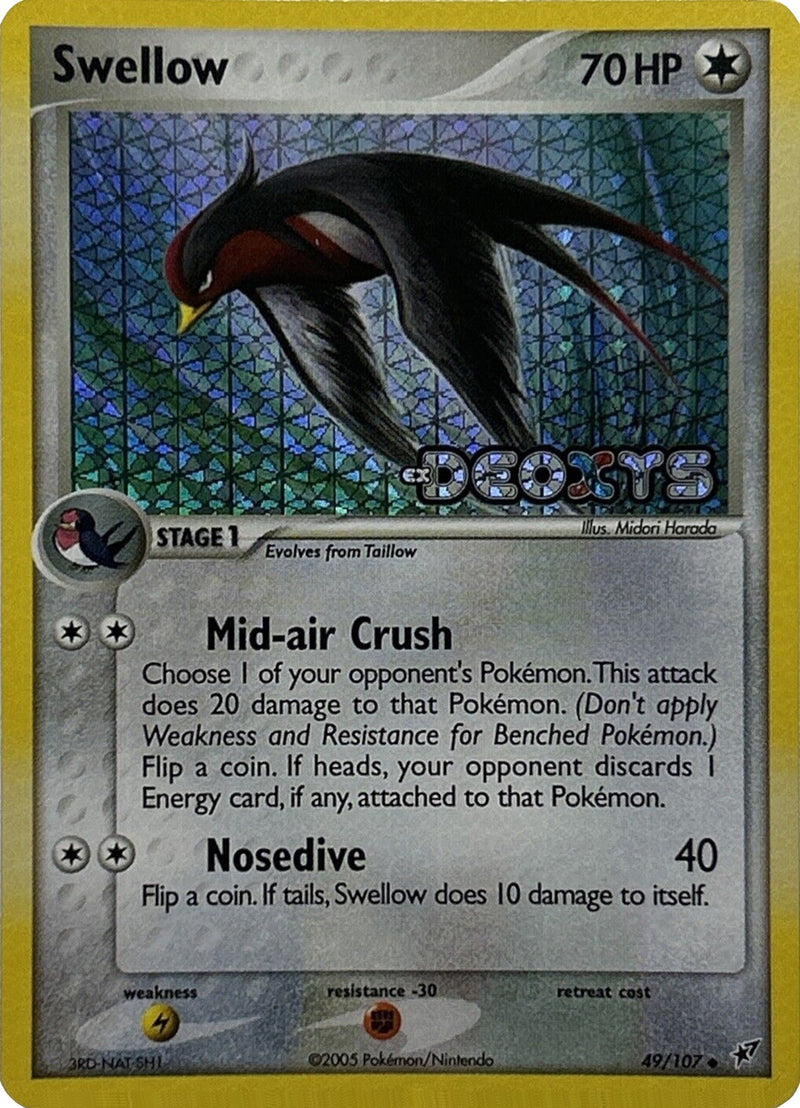Swellow (49/107) (Stamped) [EX: Deoxys] - Comfy Hobbies