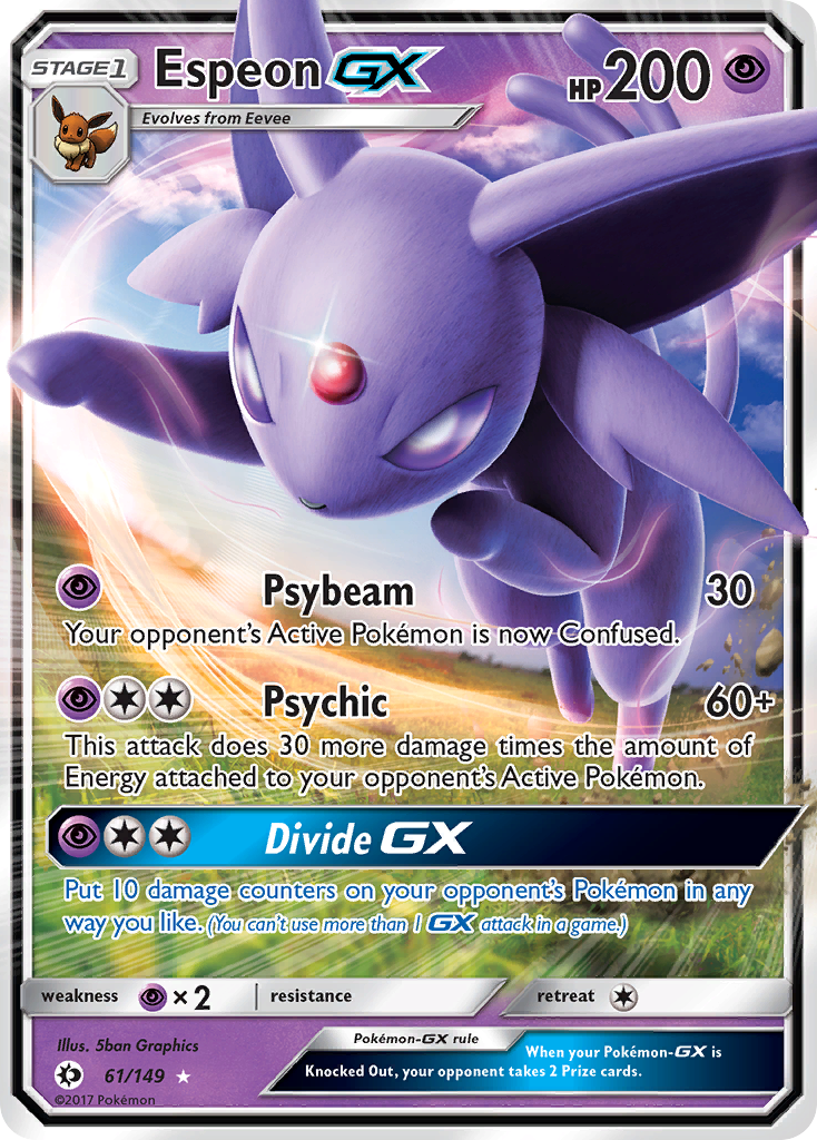 Espeon GX (61/149) [Sun & Moon: Base Set] - Comfy Hobbies