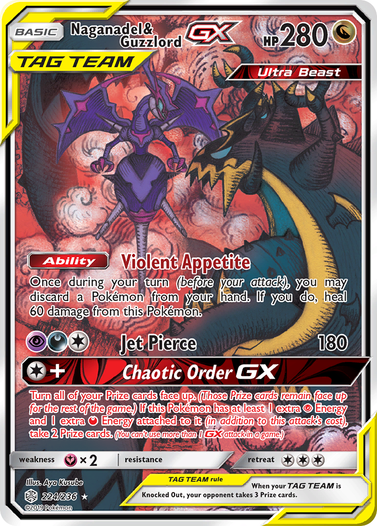 Naganadel & Guzzlord GX (224/236) [Sun & Moon: Cosmic Eclipse] - Comfy Hobbies