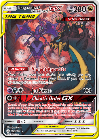 Naganadel & Guzzlord GX (224/236) [Sun & Moon: Cosmic Eclipse] - Comfy Hobbies