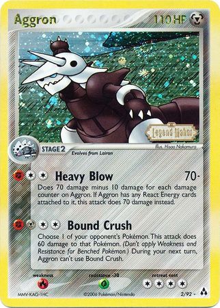 Aggron (2/92) (Stamped) [EX: Legend Maker] - Comfy Hobbies