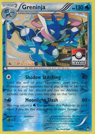 Greninja (40/122) (League Promo 4th Place) [XY: BREAKpoint] - Comfy Hobbies