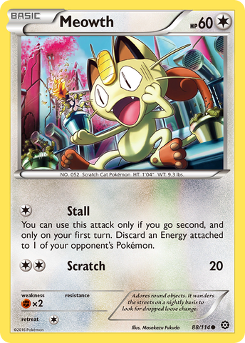 Meowth (88/114) [XY: Steam Siege] - Comfy Hobbies