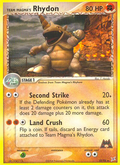 Team Magma's Rhydon (22/95) [EX: Team Magma vs Team Aqua] - Comfy Hobbies