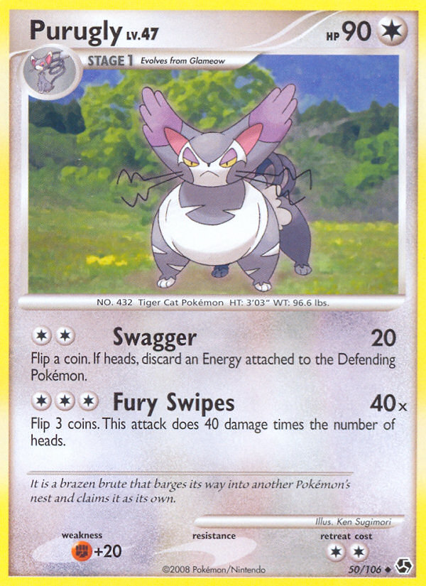 Purugly (50/106) [Diamond & Pearl: Great Encounters] - Comfy Hobbies