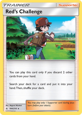 Red's Challenge (184/214) (Theme Deck Exclusive) [Sun & Moon: Unbroken Bonds] - Comfy Hobbies
