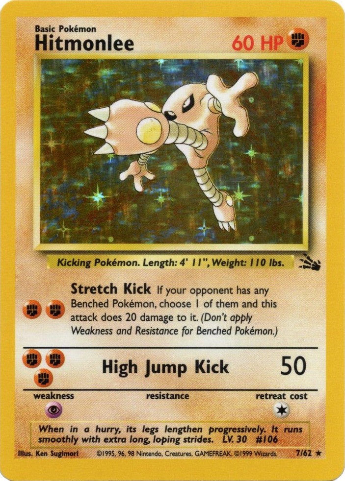 Hitmonlee (7/62) [Fossil Unlimited] - Comfy Hobbies