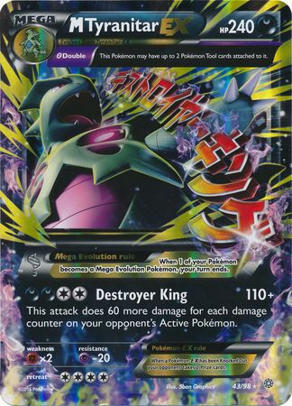 M Tyranitar EX (43/98) (Jumbo Card) [XY: Ancient Origins] - Comfy Hobbies