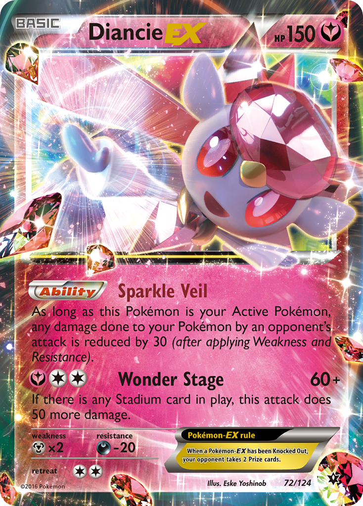 Diancie EX (72/124) [XY: Fates Collide] - Comfy Hobbies