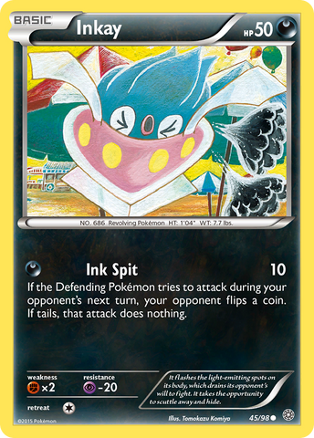 Inkay (45/98) [XY: Ancient Origins] - Comfy Hobbies