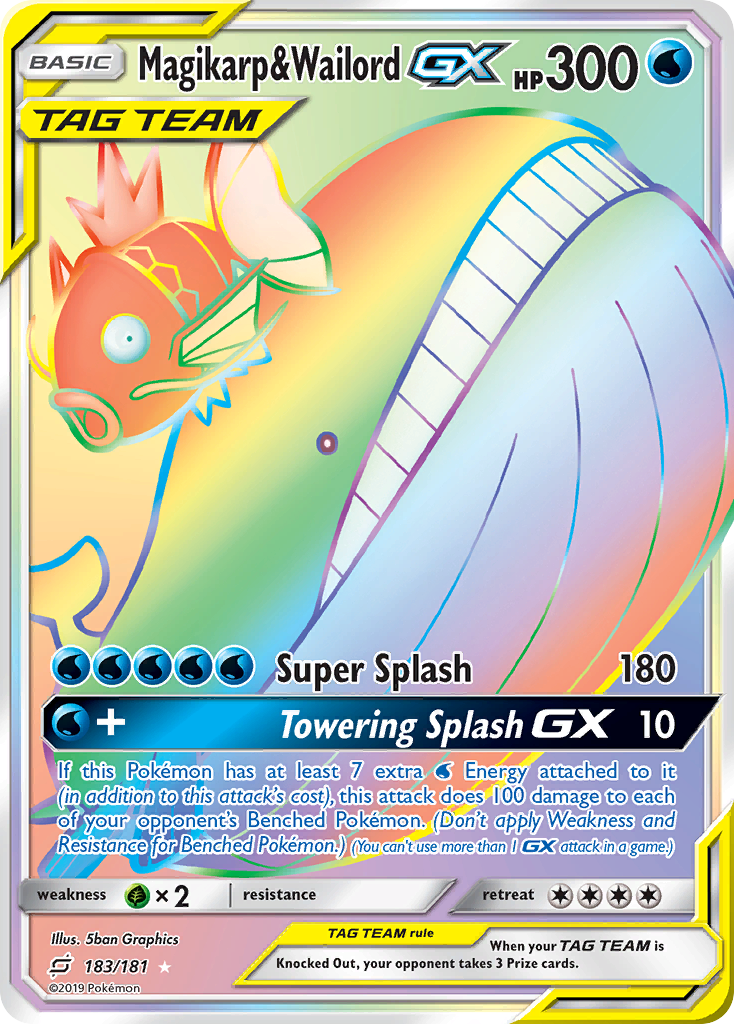 Magikarp & Wailord GX (183/181) [Sun & Moon: Team Up] - Comfy Hobbies