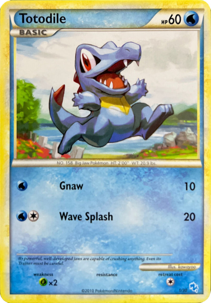 Totodile (1/30) [HeartGold & SoulSilver: Trainer Kit - Gyarados] - Comfy Hobbies