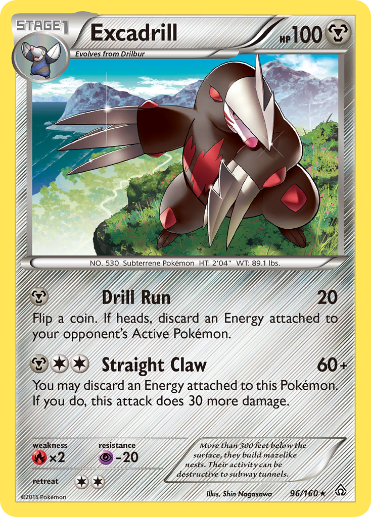 Excadrill (96/160) [XY: Primal Clash] - Comfy Hobbies