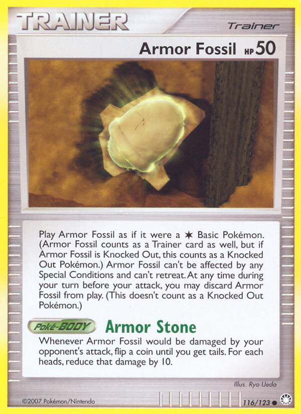 Armor Fossil (116/123) [Diamond & Pearl: Mysterious Treasures] - Comfy Hobbies