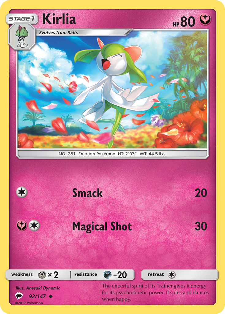 Kirlia (92/147) [Sun & Moon: Burning Shadows] - Comfy Hobbies
