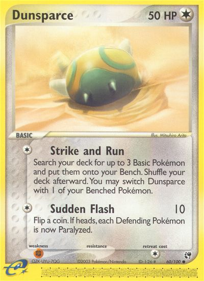Dunsparce (60/100) [EX: Sandstorm] - Comfy Hobbies