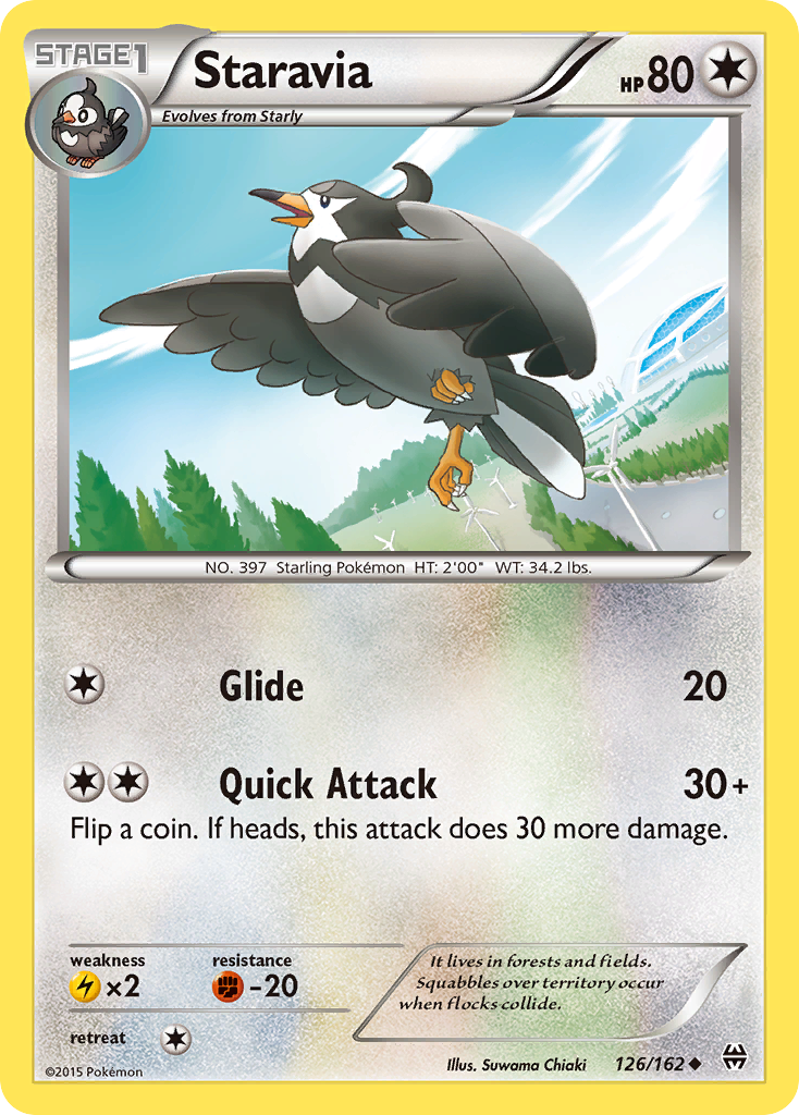 Staravia (126/162) [XY: BREAKthrough] - Comfy Hobbies
