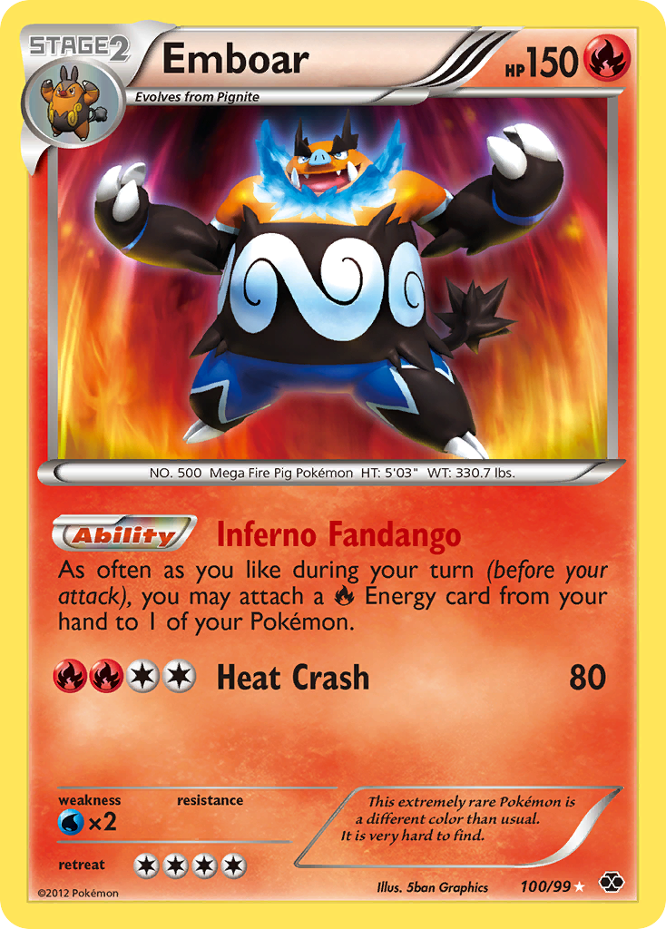 Emboar (100/99) [Black & White: Next Destinies] - Comfy Hobbies