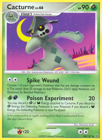Cacturne (42/127) [Platinum: Base Set] - Comfy Hobbies