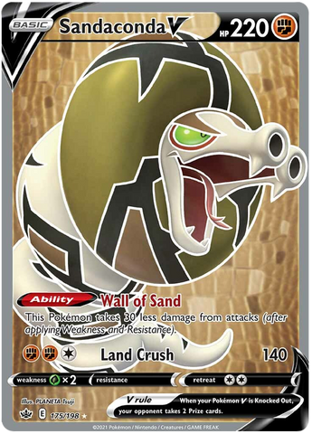 Sandaconda V (175/198) [Sword & Shield: Chilling Reign] - Comfy Hobbies