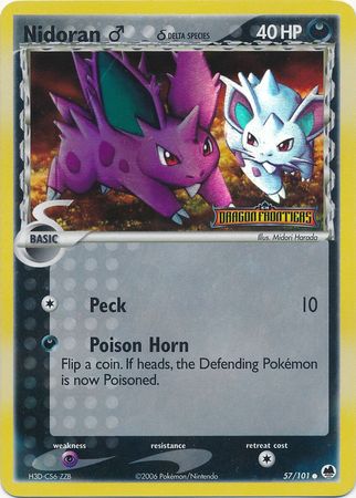 Nidoran (57/101) (Male) (Delta Species) (Stamped) [EX: Dragon Frontiers] - Comfy Hobbies