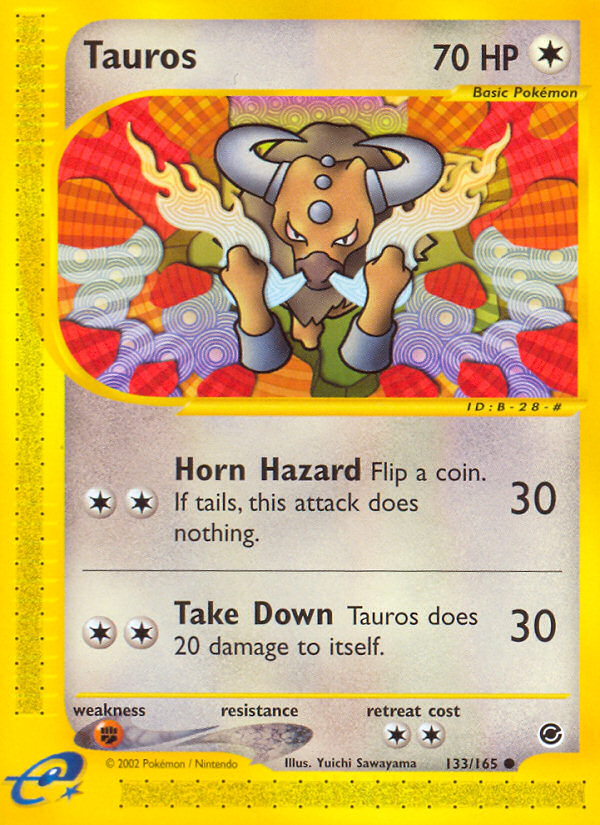 Tauros (133/165) [Expedition: Base Set] - Comfy Hobbies