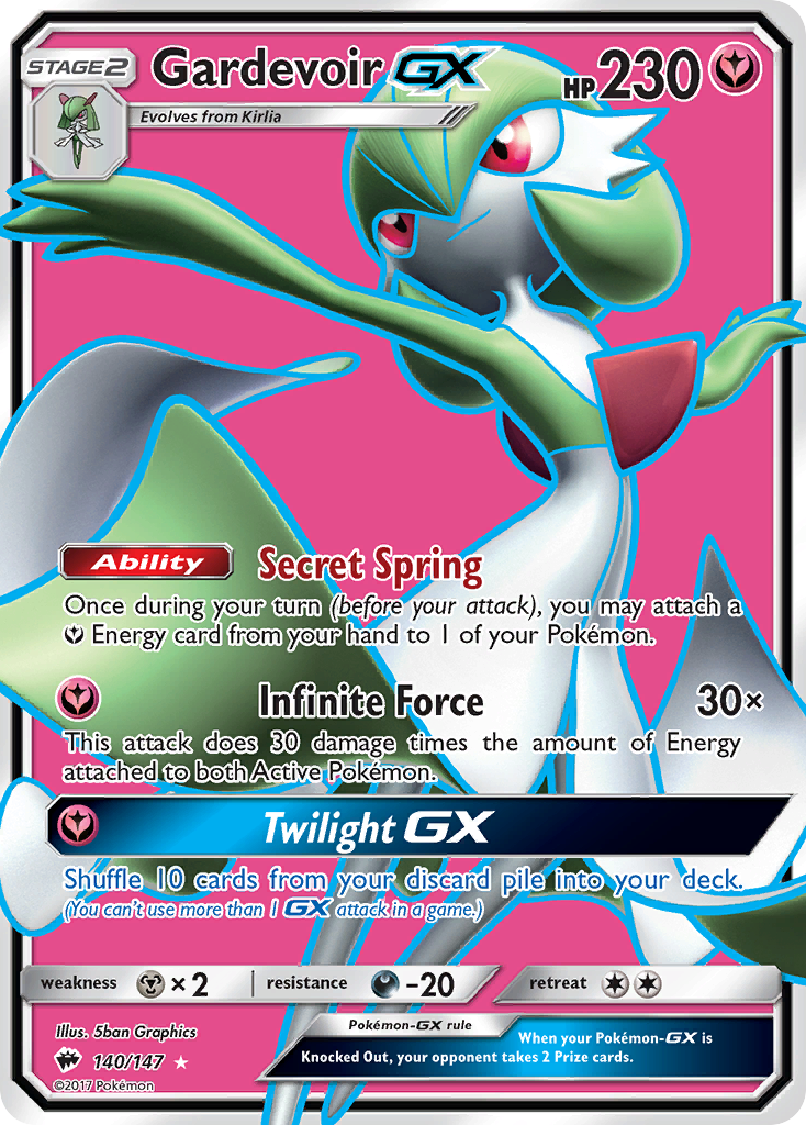 Gardevoir GX (140/147) [Sun & Moon: Burning Shadows] - Comfy Hobbies