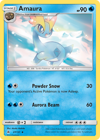 Amaura (27/131) [Sun & Moon: Forbidden Light] - Comfy Hobbies