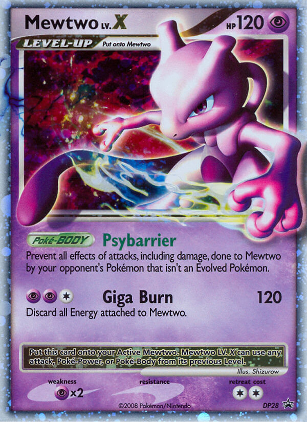 Mewtwo LV.X (DP28) [Diamond & Pearl: Black Star Promos] - Comfy Hobbies