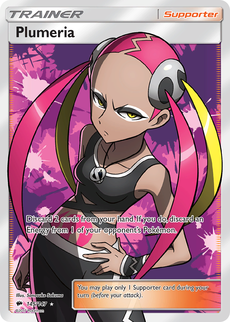 Plumeria (145/147) [Sun & Moon: Burning Shadows] - Comfy Hobbies