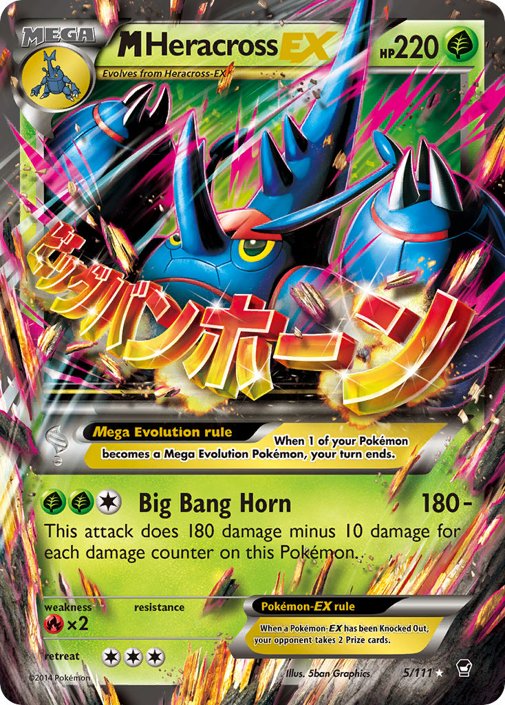 M Heracross EX (5/111) [XY: Furious Fists] - Comfy Hobbies