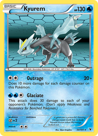 Kyurem (34/101) [Black & White: Noble Victories] - Comfy Hobbies