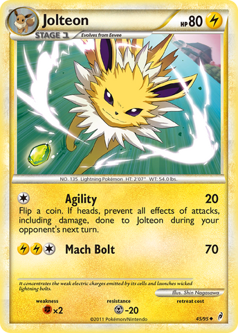 Jolteon (45/95) [HeartGold & SoulSilver: Call of Legends] - Comfy Hobbies
