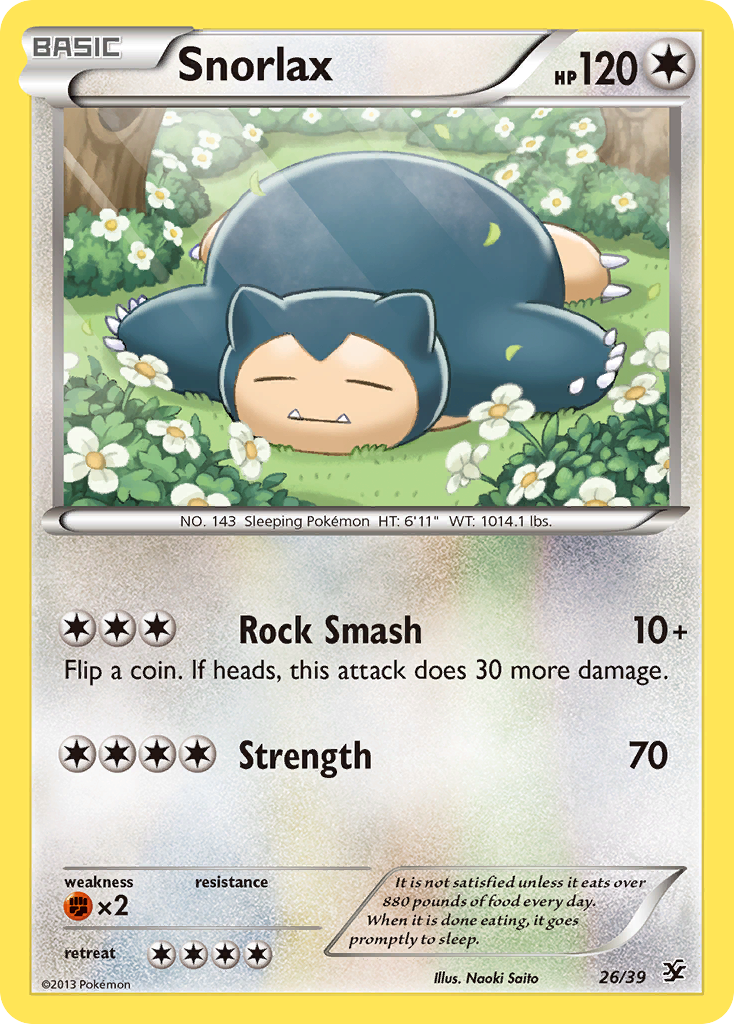 Snorlax (26/39) [XY: Kalos Starter Set] - Comfy Hobbies