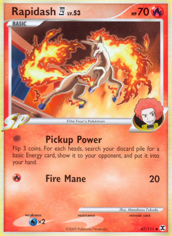 Rapidash (47/111) [Platinum: Rising Rivals] - Comfy Hobbies