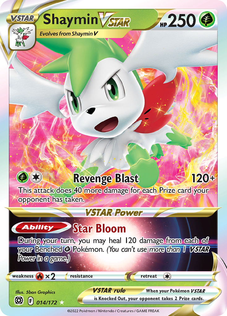 Shaymin VSTAR (014/172) (Jumbo Card) [Sword & Shield: Brilliant Stars] - Comfy Hobbies