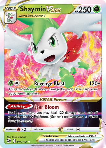 Shaymin VSTAR (014/172) (Jumbo Card) [Sword & Shield: Brilliant Stars] - Comfy Hobbies