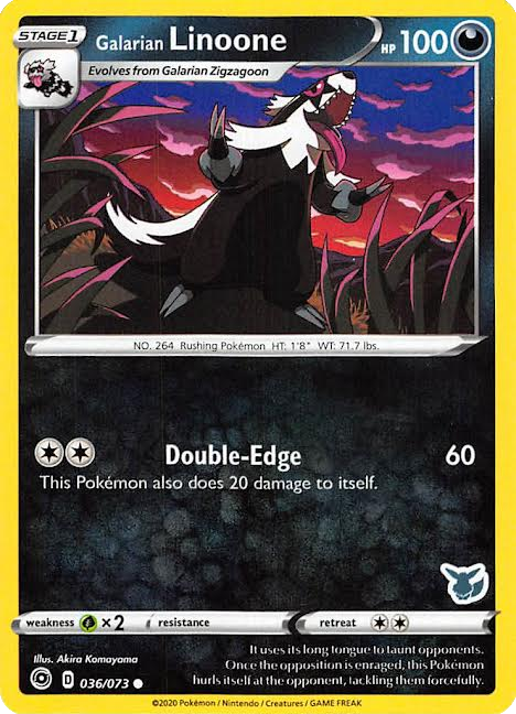 Galarian Linoone (036/073) (Eevee Deck) [Battle Academy 2022] - Comfy Hobbies