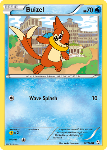 Buizel (32/124) [Black & White: Dragons Exalted] - Comfy Hobbies
