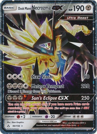 Dusk Mane Necrozma GX (90/156) (Jumbo Card) [Sun & Moon: Ultra Prism] - Comfy Hobbies