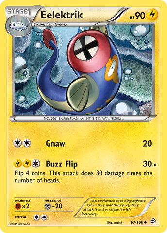 Eelektrik (63/160) [XY: Primal Clash] - Comfy Hobbies