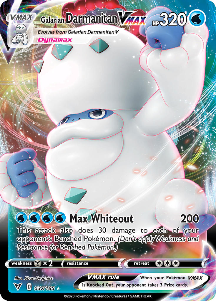 Galarian Darmanitan VMAX (037/185) [Sword & Shield: Vivid Voltage] - Comfy Hobbies