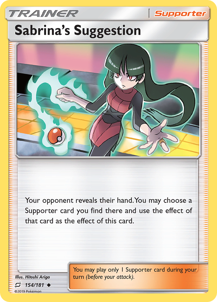 Sabrina's Suggestion (154/181) [Sun & Moon: Team Up] - Comfy Hobbies