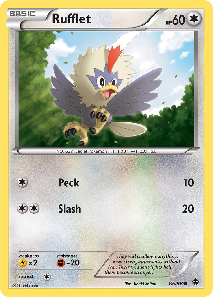 Rufflet (86/98) [Black & White: Emerging Powers] - Comfy Hobbies
